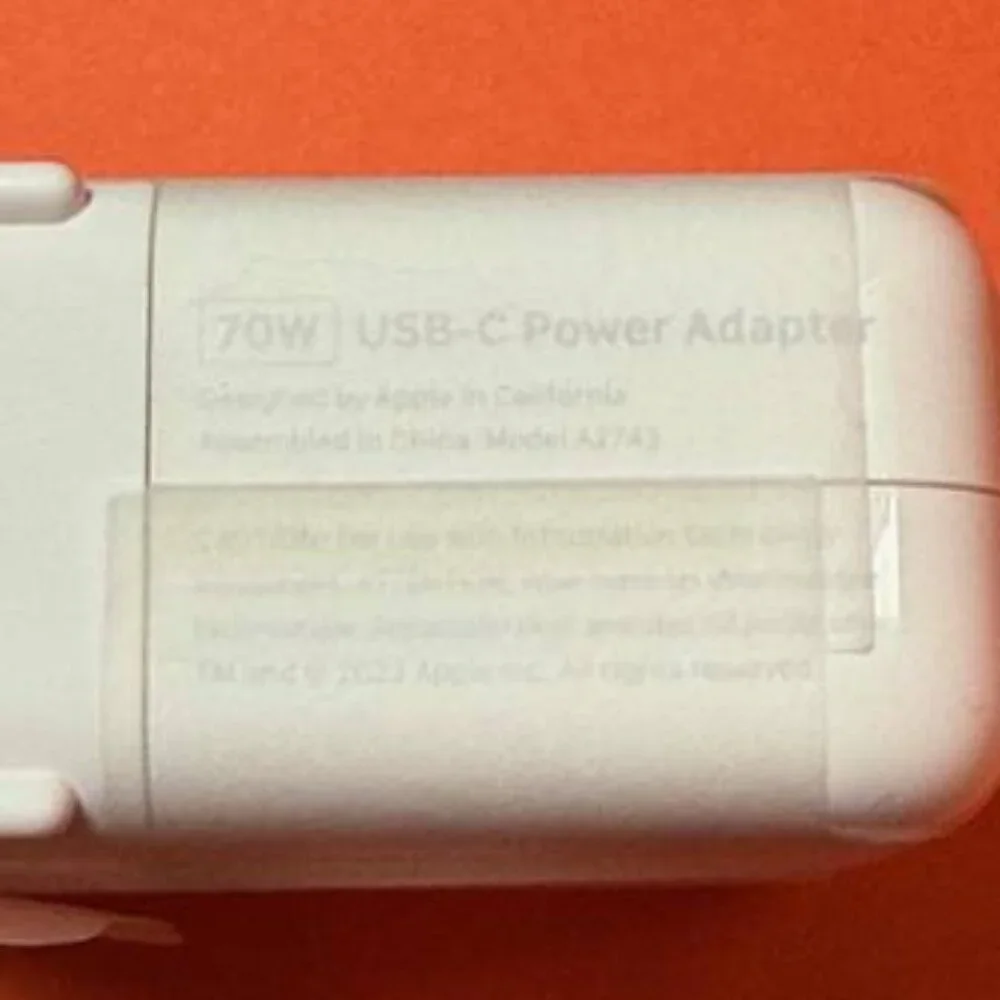APPLE 70W USB-C Power Adapter AND Magsafe Cable (NEW) ($120 retail!)